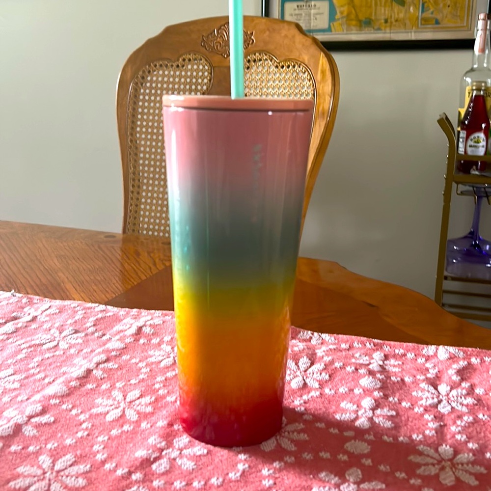 Rainbow Ombré Starbucks Tumbler